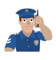 policeman talking on a vector 11471136