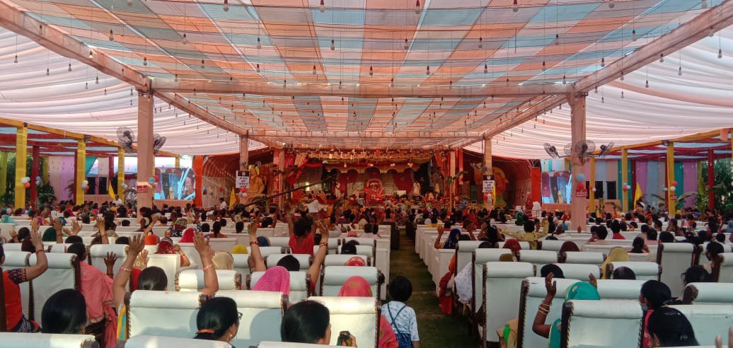 Jabalpur: श्रीकृष्ण जन्म की कथा सुन भाव विभोर हुए श्रद्धालु 3 wp 16151231761947242722429501776819