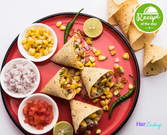 how to make papad cone chaat recipe