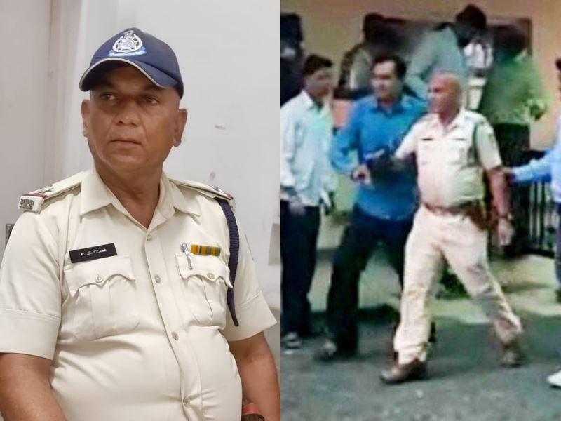 asi caught taking bribe dhar