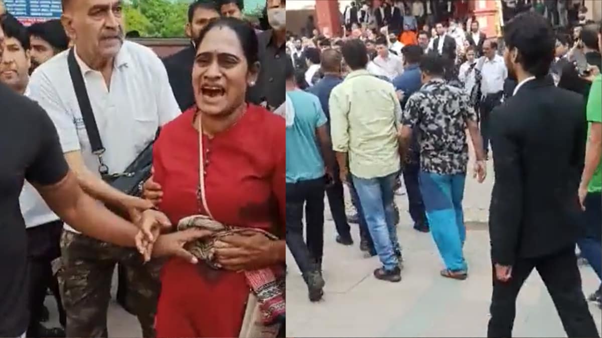 saket court firing