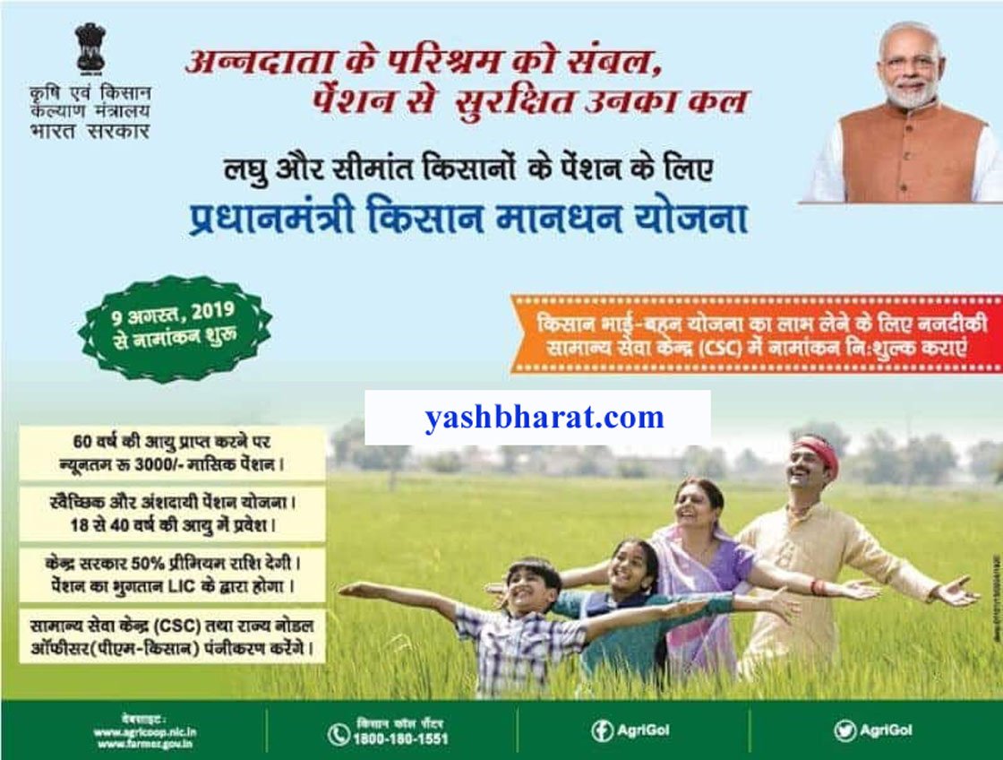 PM Mandhan Yojana KYC: किसानों को मिलेगी हर महीने 3000 रुपये पेंशन, जानिए मानधन योजना की इस लिंक में अप्लाई कैसे करें? 1 pm kisan maandhan yojana