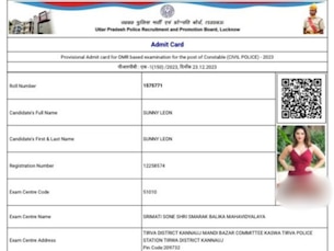 2639663 sunny leone admit card
