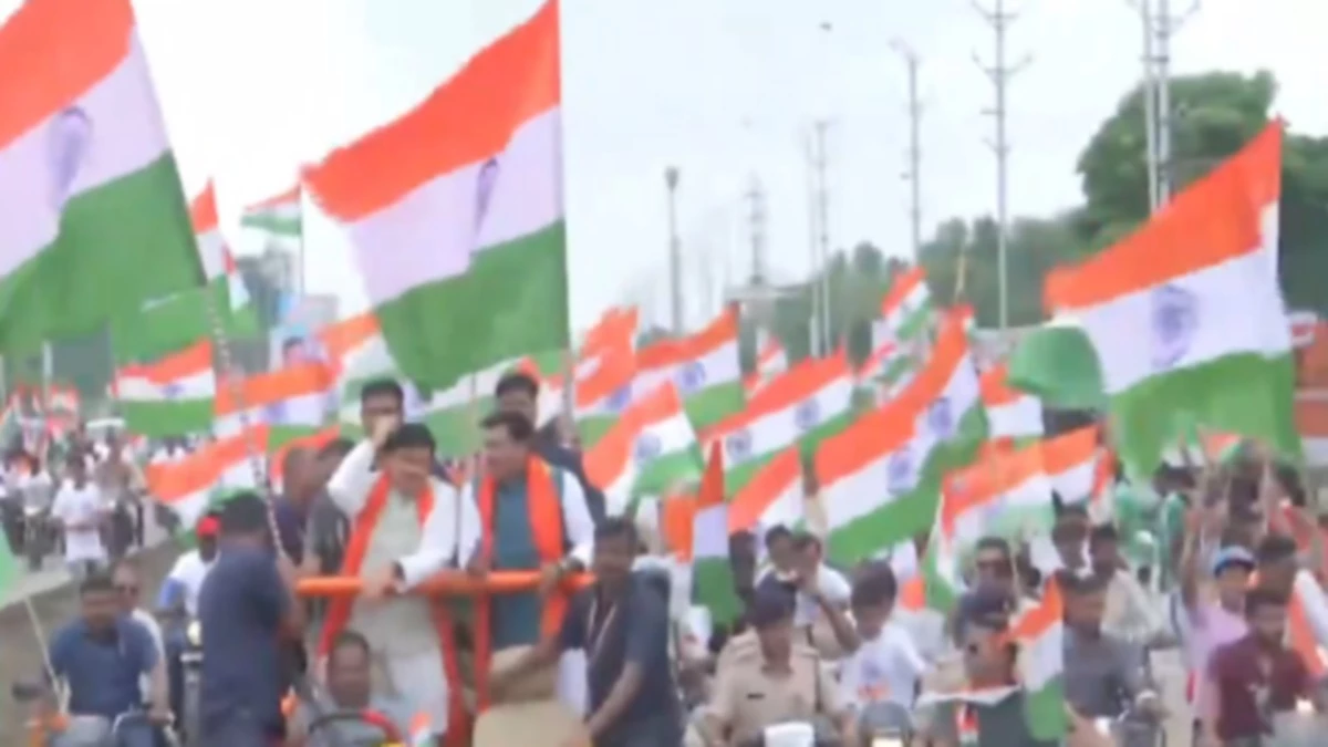 कोलार से बैरागढ़ तक तिरंगा यात्रा: सीएम मोहन यादव 30 किमी के भव्य सफर में हुए शामिल 22 tiranga yatra