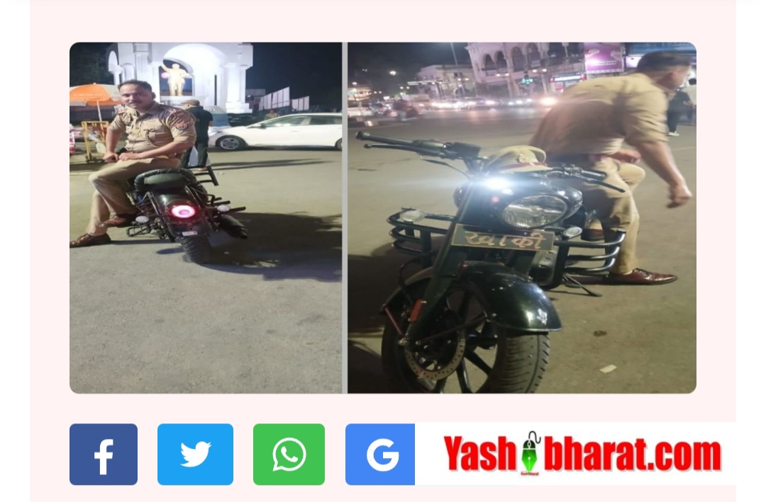 Khaki #₹5000 Chalan: रौब दिखाना पड़ा महंगा, बुलेट पर चला चालान का डंडा; खाकी’ लिखवाने पर दरोगा का ₹5000 का चालान