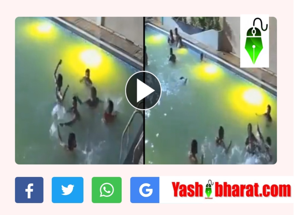 लाइव कैमरे में कैद मौत: स्विमिंग पूल में डूबा युवक, दोस्त करते रहे शूट- वीडियो वायरल