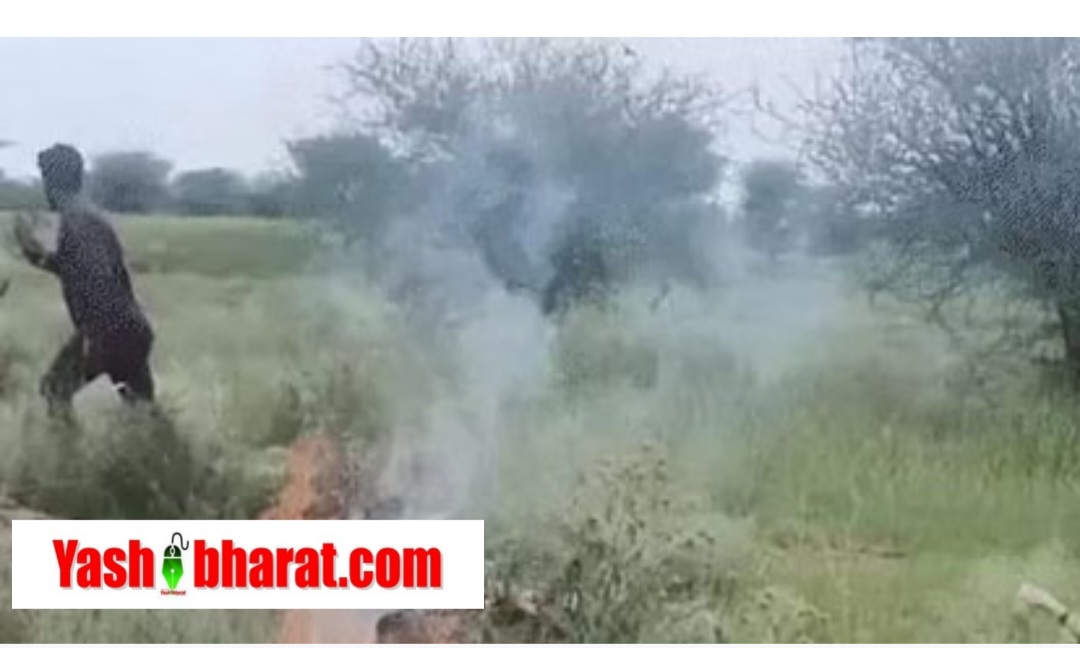 चूरू में IAF जगुआर फाइटर क्रैश- घटनास्थल पर मलबा बिखरा, 2 की मौत