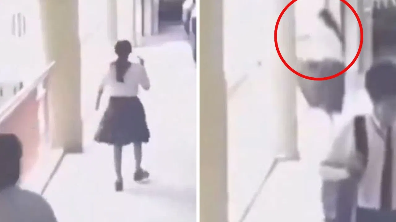 चाबी का छल्ला घुमाते-घुमाते मौत की ओर बढ़ गई ज़िंदगी… स्कूल की चौथी मंजिल से कूदी छात्रा, CCTV में कैद हुआ हादसा