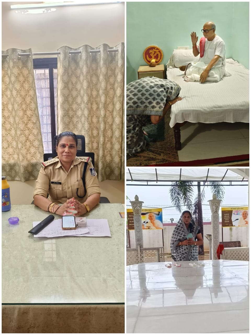 पूज्य दद्दाजी से आशीर्वाद लेकर निरीक्षक वर्षा सोनकर ने संभाला महिला थाने का प्रभार 22 IMG 20250828 WA0026