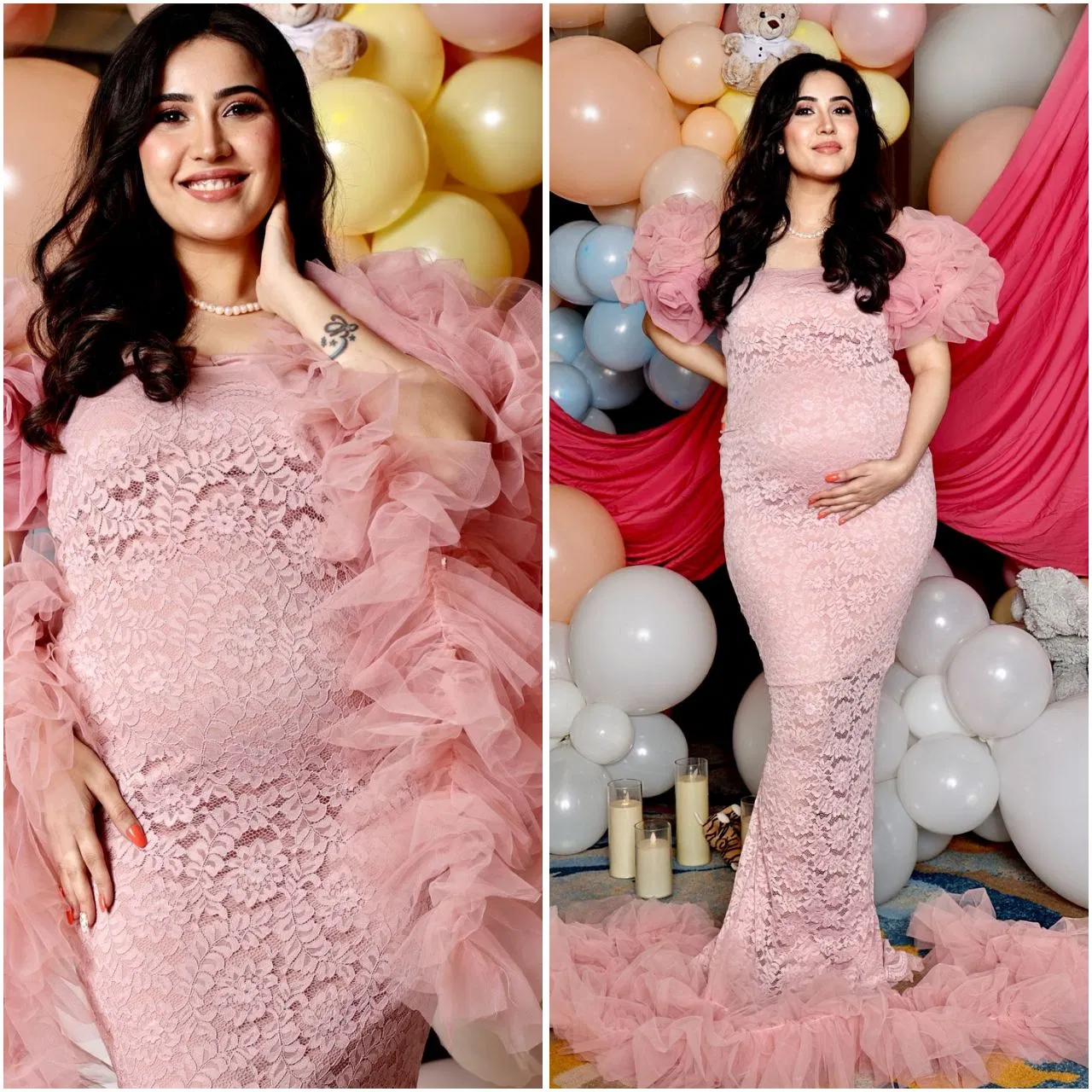 ग्लैम और ममता का संगम-शीना बजाज के स्टाइलिश प्रेग्नेंसी पलों की झलक