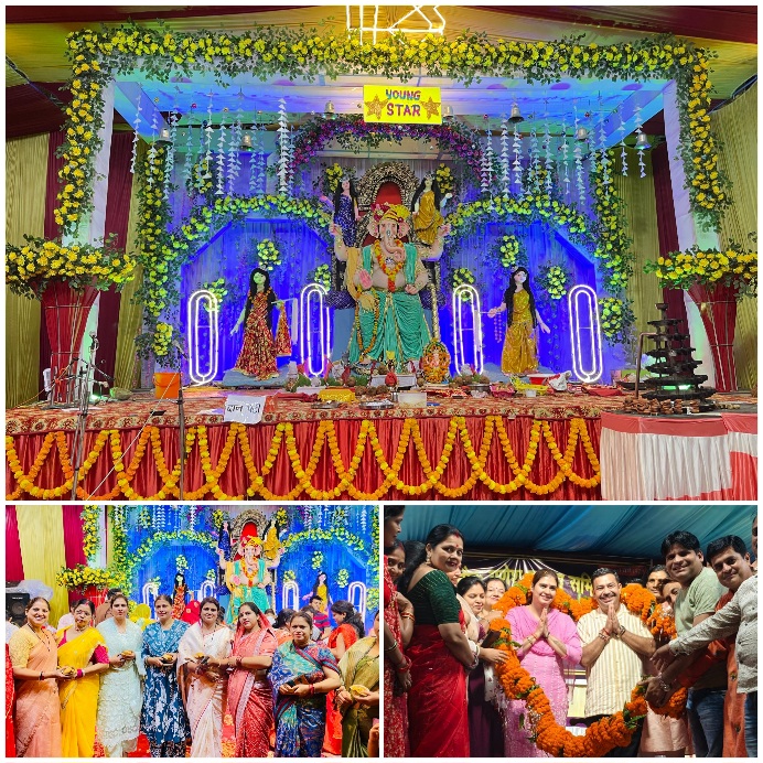 हो रही महाआरती,,लग रहे 56 भोगविघ्नहर्ता की भक्ति में लीन हुई उद्योग नगरी,नगर परिषद अध्यक्ष पलक नमित ग्रोवर हर पंडाल में लगा रहीं हाजिरी 22 Picsart 25 09 04 14 45 31 468