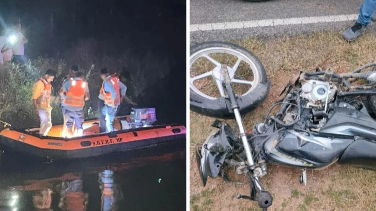 Bhind Accident: जीप की टक्कर से बाइक सवार तीन युवक नहर में गिरे, रातभर तलाश के बाद शव मिले