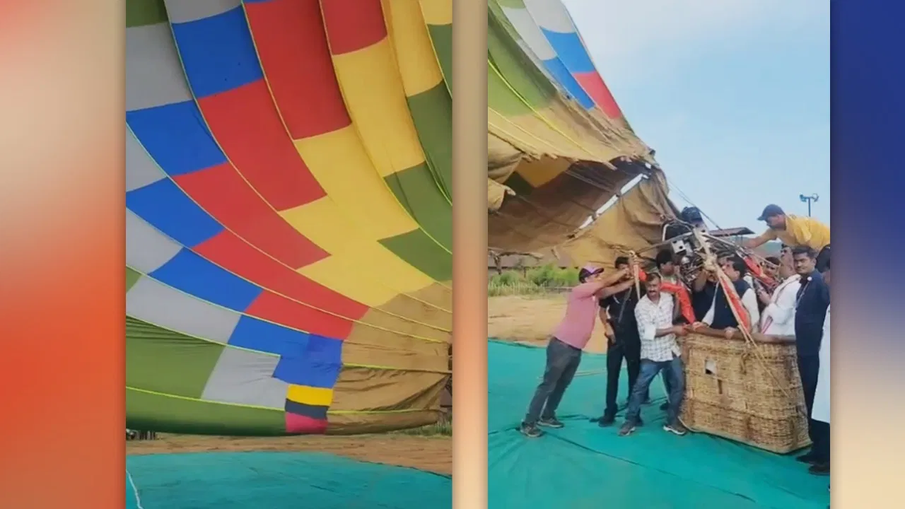 CM मोहन के हॉट एयर बैलून में आग, मंदसौर कलेक्टर का बयान- सुरक्षा में नहीं हुई कोई चूक