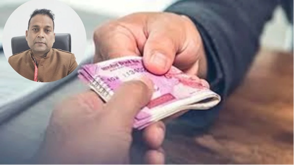 officer caught with wife accepting bribe