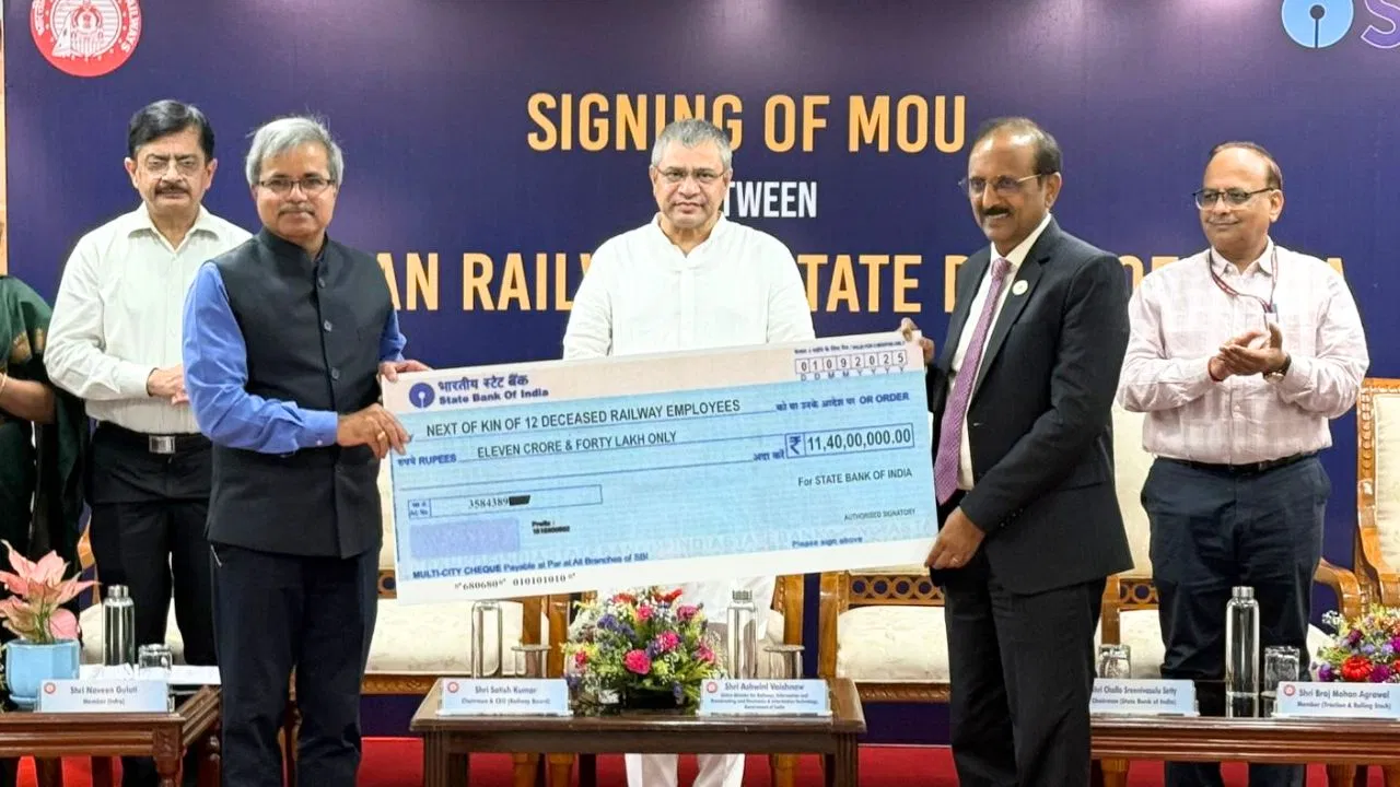 अब दुर्घटना में ₹1 करोड़ तक का कवर-रेलवे कर्मचारियों के लिए SBI का तोहफा