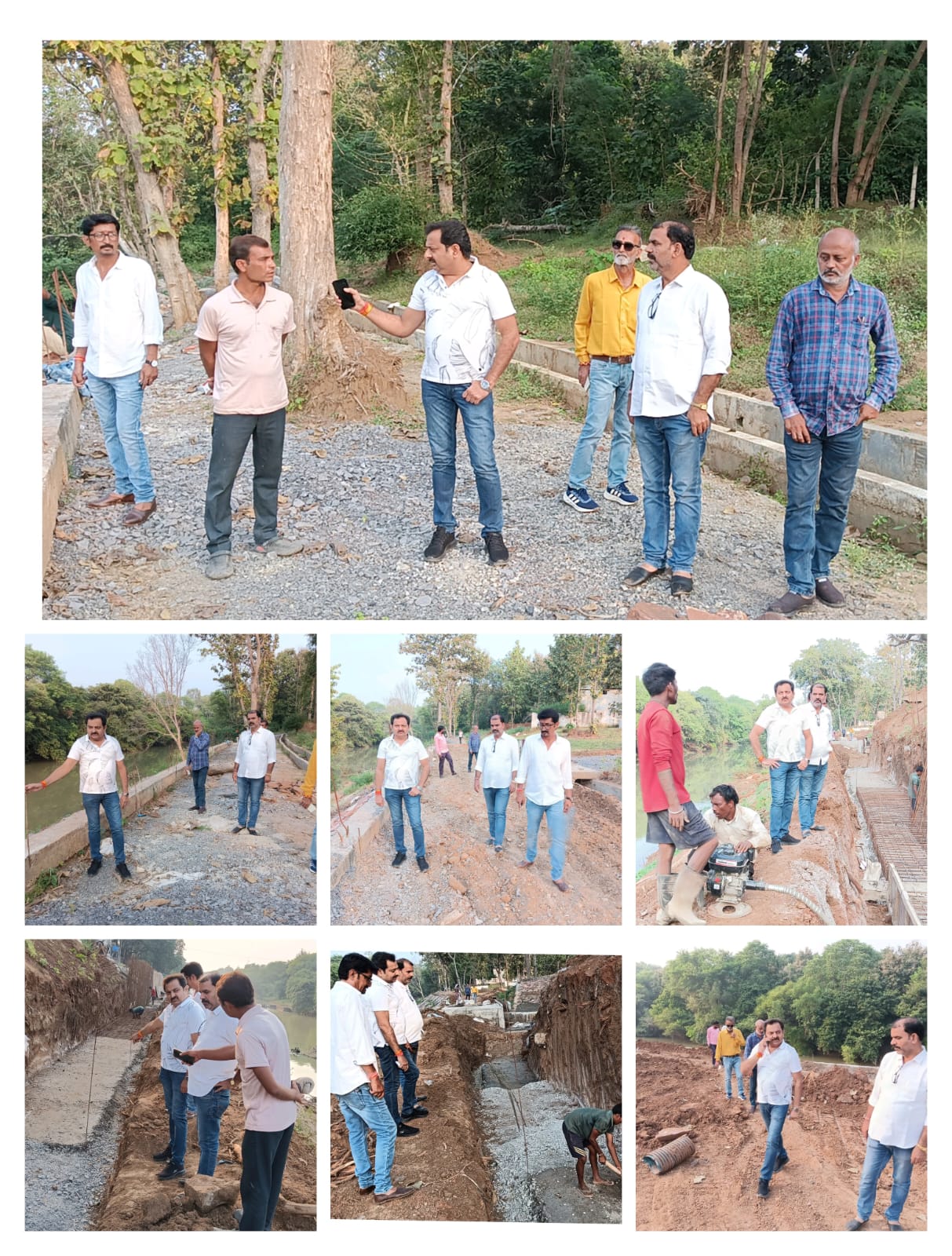 निगमाध्यक्ष मनीष पाठक नें पार्षद दल के साथ कटाए घाट रिवर फ्रंट कार्य का लिया जायजा, निरीक्षण में गुणवत्ता से समझौता, तकनीकी मानकों की अनदेखी पर नाराजगी व्यक्त की 22 IMG 20251016 WA0047