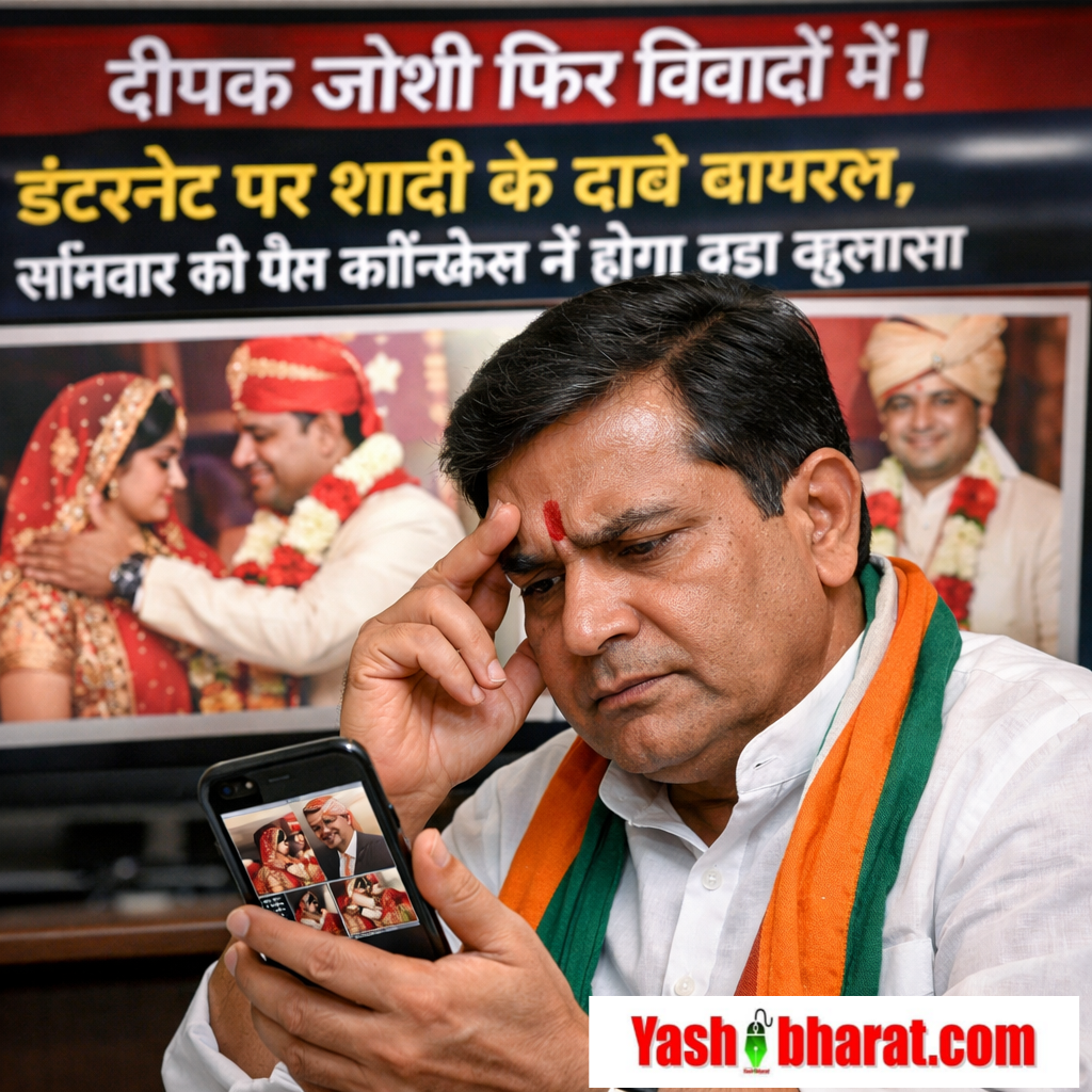 दीपक जोशी फिर सुर्खियों में: इंटरनेट पर विवाह के दावे, सोमवार को करेंगे प्रेस वार्ता 1 ChatGPT Image Dec 20 2025 03 10 57 PM