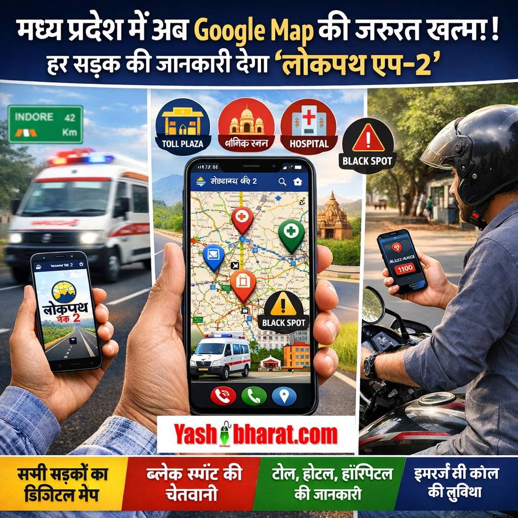 मध्य प्रदेश में अब Google Map की जरूरत खत्म! हर सड़क की जानकारी देगा ‘लोकपथ एप-2’