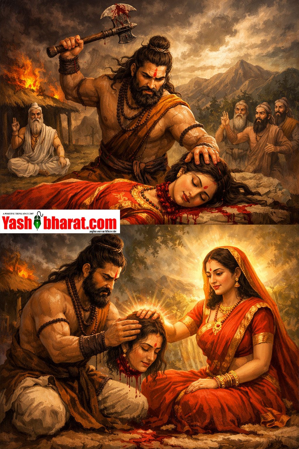 अमर अवतार परशुराम की सबसे हैरान करने वाली घटना: माता का वध और पुनर्जीवन