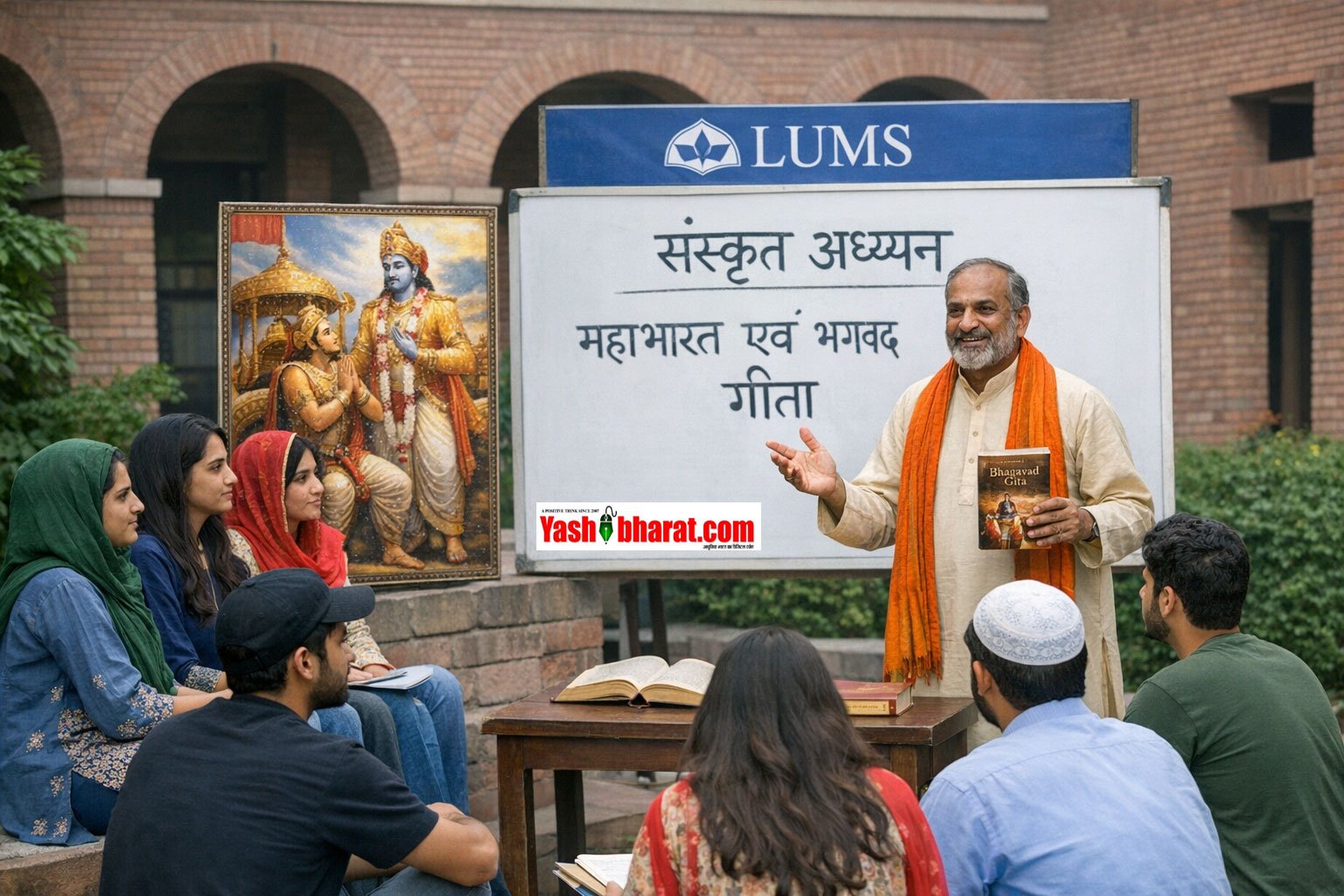पाकिस्तान के LUMS में छात्रों को संस्कृत के साथ मिलेगा महाभारत-गीता का ज्ञान