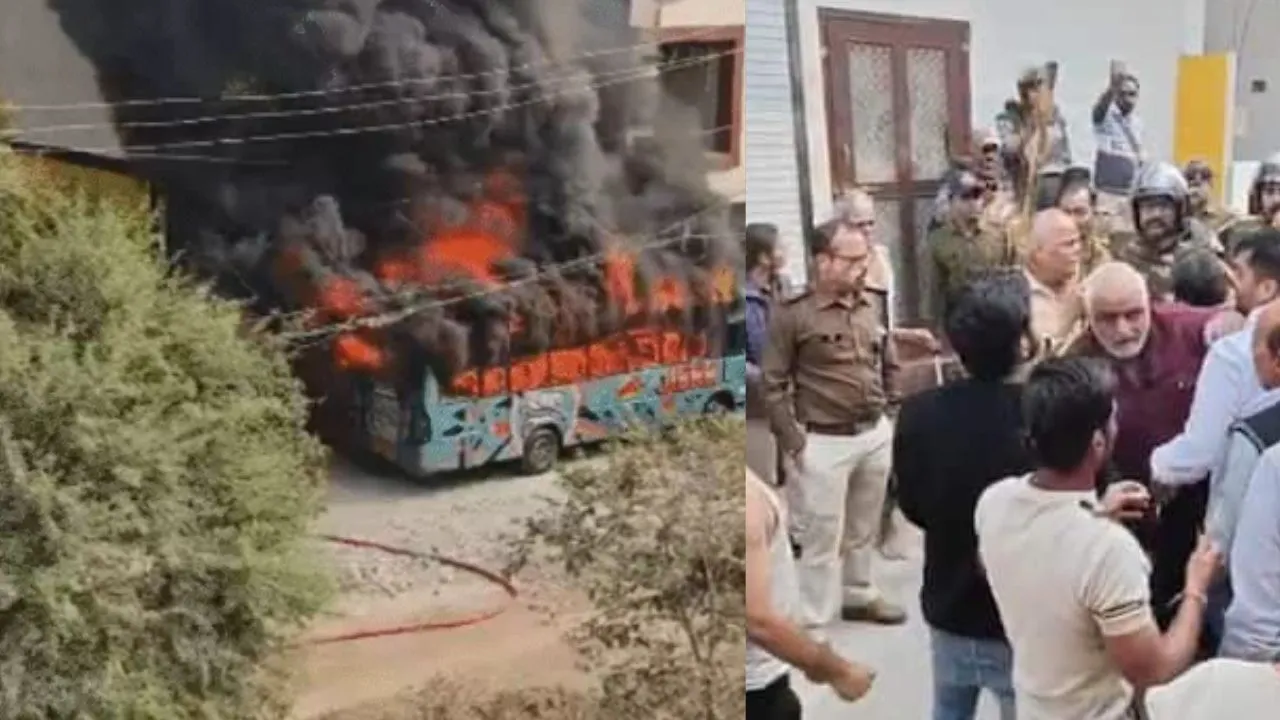 उज्जैन के तराना में फिर भड़का विवाद, उत्पातियों ने पथराव कर बस में आग लगाई 22 Ujjain News V jpg 1280x720 4g