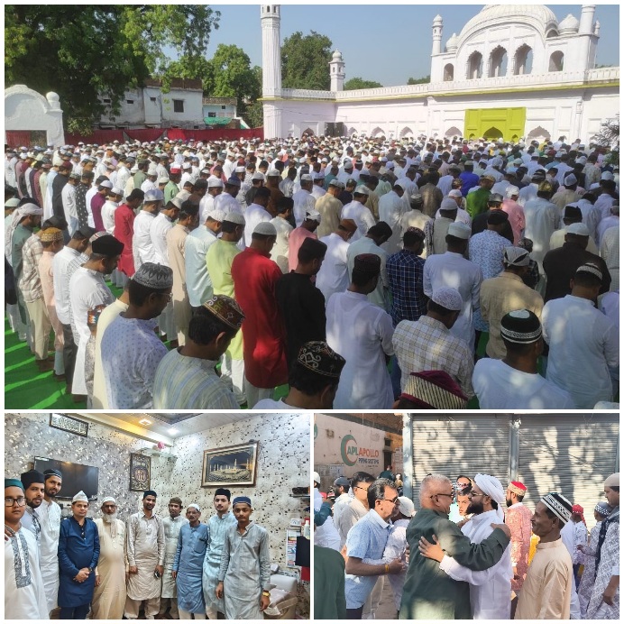 ईदुल फितर - मस्जिदों मे अदा हुई देश के अमन, तरक्की की नमाज मुस्लिम भाइयों ने दी सभी को ईद की मुबारकबाद 42 Picsart 26 03 21 12 50 30 444