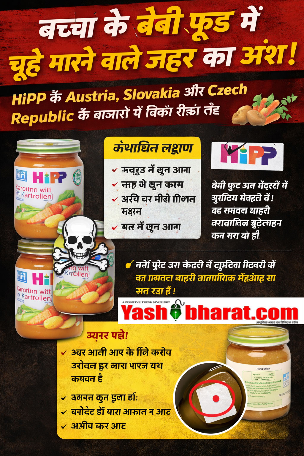 हिप्प बेबी फूड पर बड़ा अलर्ट: जार में चूहे मारने वाले जहर के अंश, कई देशों में प्रोडक्ट वापस मंगाए गए