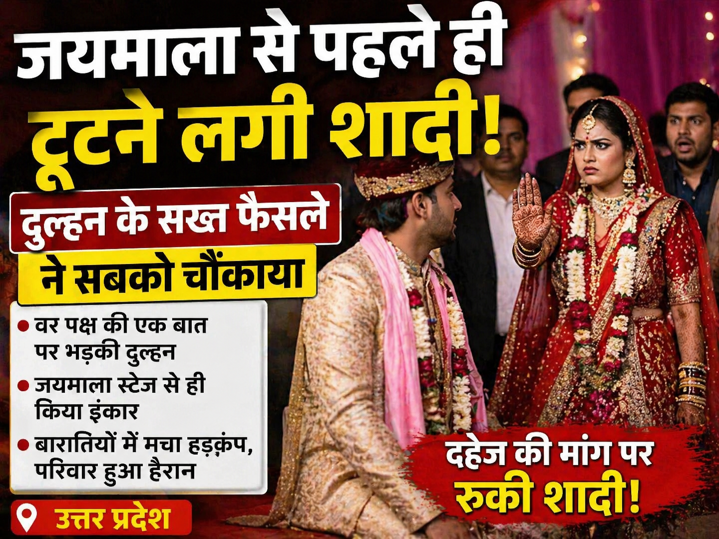 UP News: जयमाला से पहले ही टूटने लगी शादी, दुल्हन के सख्त फैसले ने सबको चौंकाया