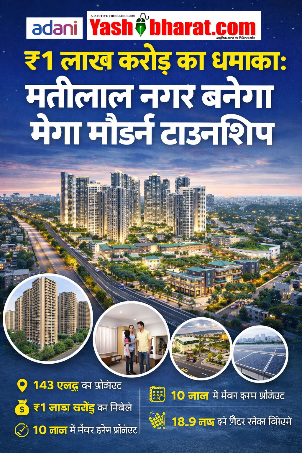 ₹1 लाख करोड़ का मेगा रिडेवलपमेंट: मोतीलाल नगर बनेगा मुंबई का सबसे बड़ा मॉडर्न टाउनशिप 22 Modern township proposal in Motilal Nagar