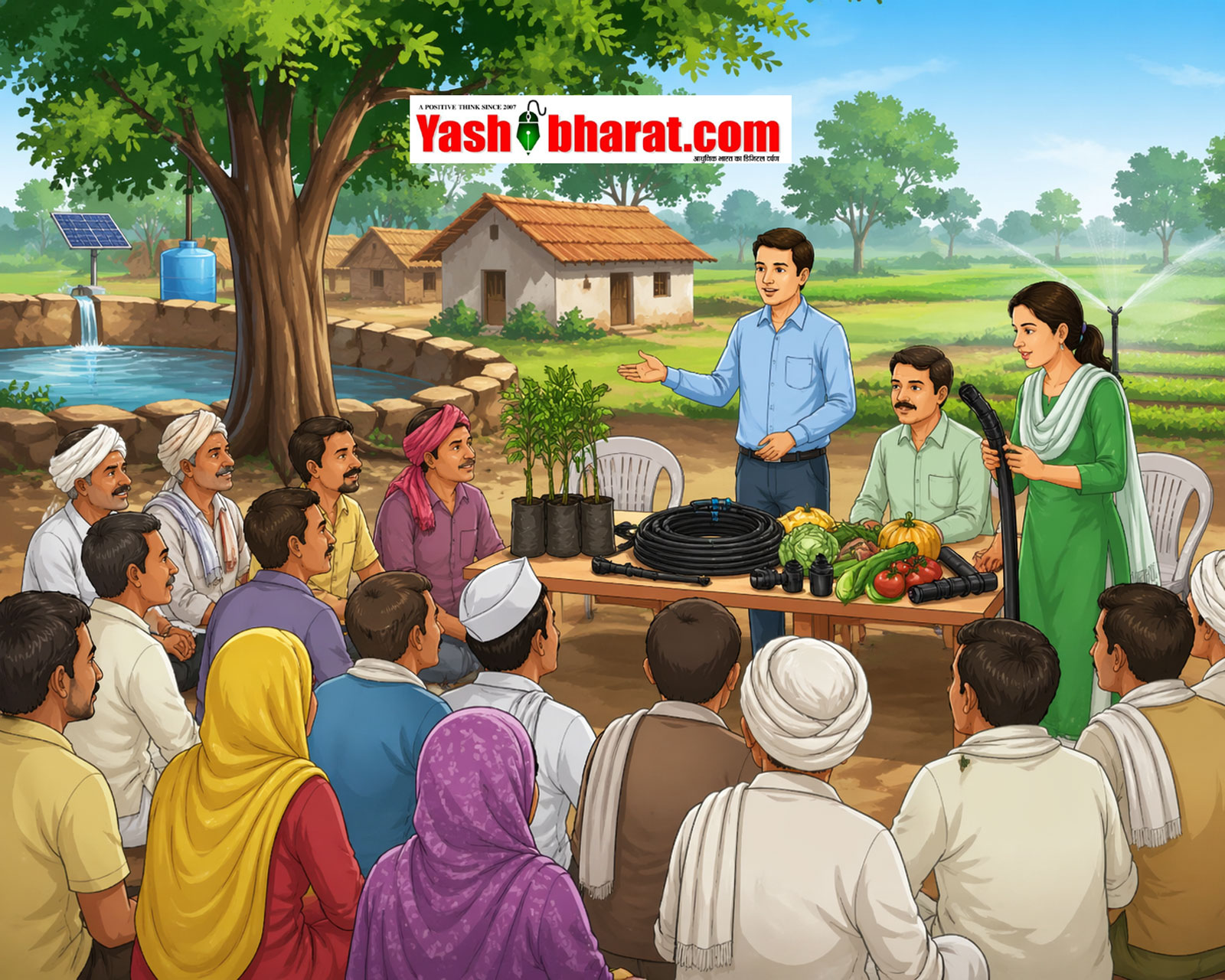 जल गंगा संवर्धन अभियान: भजिया में ‘पानी चौपाल’, किसानों को मिली आधुनिक सिंचाई व उद्यानिकी योजनाओं की जानकारी | Katni News