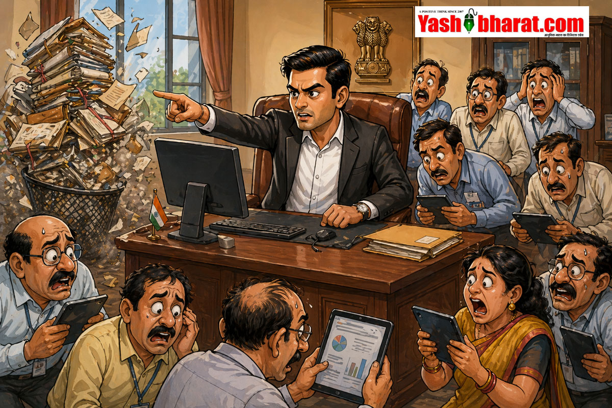 “फाइल नहीं, सिर्फ ऑनलाइन रिपोर्ट चाहिए”: नए कलेक्टर का सख्त फरमान, फाइल सिस्टम खत्म; 15 दिन की डेडलाइन से अफसरों में हड़कंप