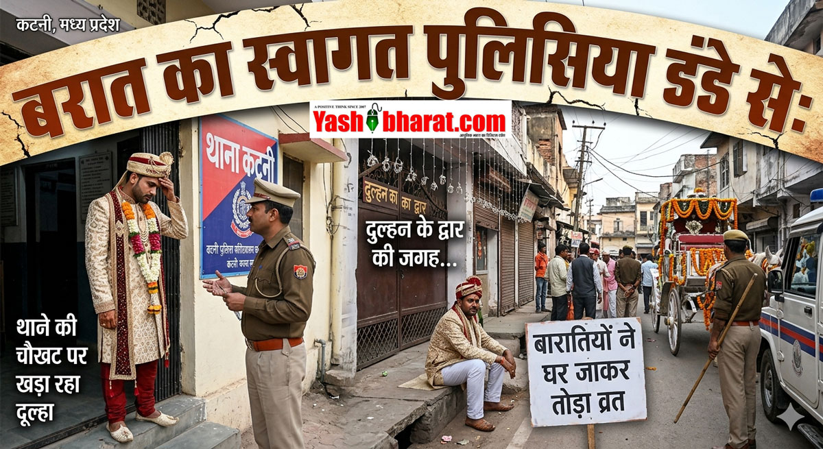 बरात का स्वागत पुलिसिया डंडे से: दुल्हन के द्वार की जगह थाने की चौखट पर खड़ा रहा दूल्हा, बारातियों ने घर जाकर तोड़ा व्रत