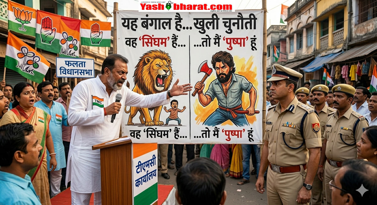 यह बंगाल है... वह 'सिंघम' हैं, तो मैं 'पुष्पा' हूं": फलता में टीएमसी उम्मीदवार ने आईपीएस अजय पाल शर्मा को दी खुली चुनौती