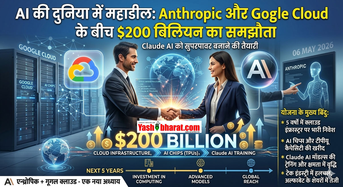 AI की दुनिया में महाडील: Anthropic और Google Cloud के बीच $200 बिलियन का समझौता, Claude AI को सुपरपावर बनाने की तैयारी