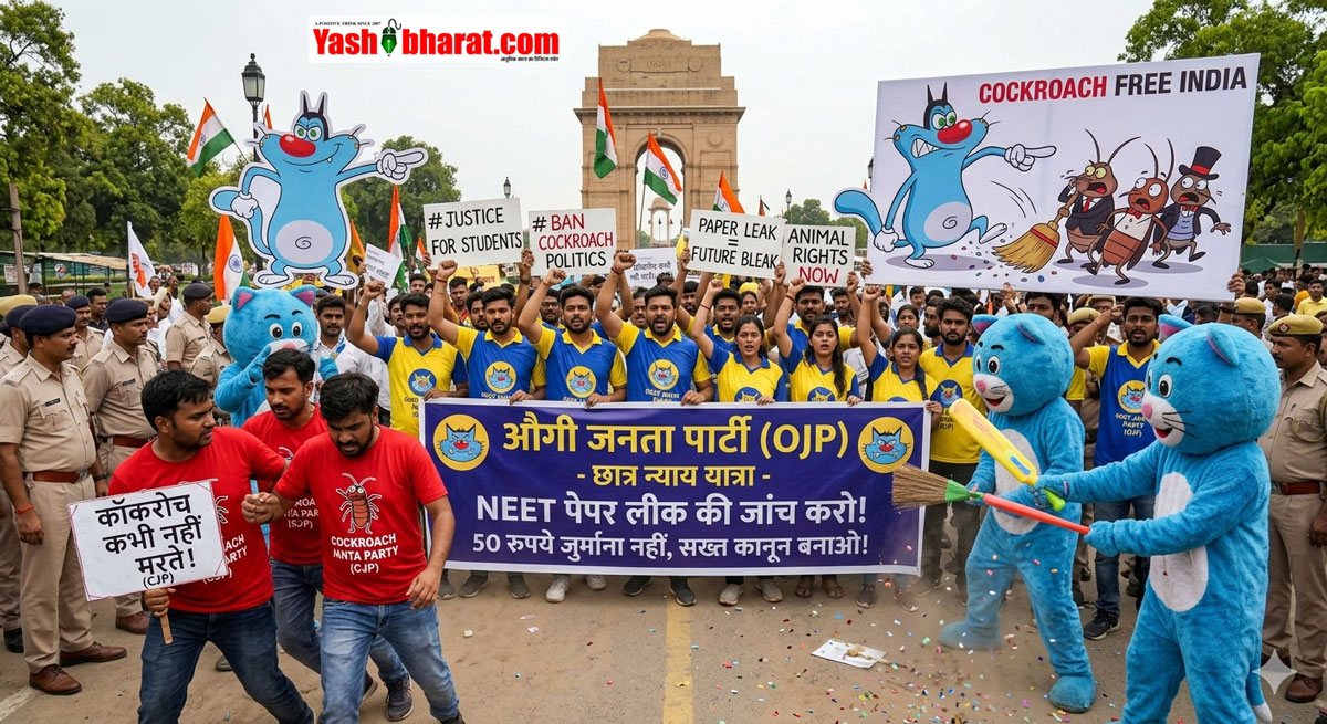 Cockroach vs Oggy: सोशल मीडिया पर 'कॉकरोच' के सामने उतरी 'ऑगी जनता पार्टी', NEET लीक और 50 रुपये जुर्माने पर सरकार को घेरा 22 Cockroach vs Oggy: सोशल मीडिया पर 'कॉकरोच' के सामने उतरी 'ऑगी जनता पार्टी', NEET लीक और 50 रुपये जुर्माने पर सरकार को घेरा