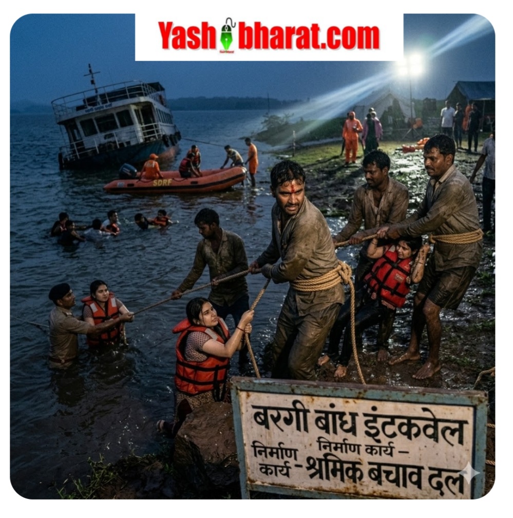 बरगी के 'रियल हीरो': पायलट ने अनसुनी की चेतावनी, तो खुद की कमर में रस्सा बांध मौत के मुंह से पर्यटकों को खींच लाए मजदूर 22 NDRF से पहले पहुंचे 'फरिश्ते': 35 जांबाज मजदूरों के साहस के आगे नतमस्तक हुई सरकार; मुख्यमंत्री ने किया बड़े इनाम का एलान