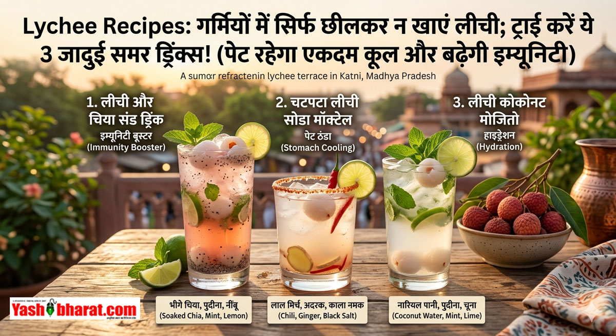 Lychee Recipes: गर्मियों में सिर्फ छीलकर न खाएं लीची; ट्राई करें ये 3 जादुई समर ड्रिंक्स, पेट रहेगा एकदम कूल और बढ़ेगी इम्यूनिटी 22 Lychee Recipes: गर्मियों में सिर्फ छीलकर न खाएं लीची; ट्राई करें ये 3 जादुई समर ड्रिंक्स, पेट रहेगा एकदम कूल और बढ़ेगी इम्यूनिटी