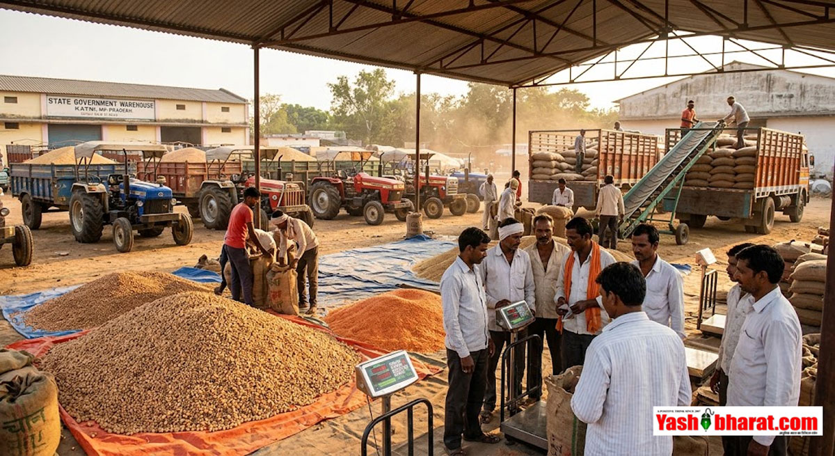 Katni Mandi Update: कटनी में समर्थन मूल्य पर चना और मसूर की बंपर खरीदी जारी; किसानों के खातों में पहुंचे करोड़ों रुपये, जानें ताजा आंकड़े 22 Katni Mandi Update: कटनी में समर्थन मूल्य पर चना और मसूर की बंपर खरीदी जारी; किसानों के खातों में पहुंचे करोड़ों रुपये, जानें ताजा आंकड़े