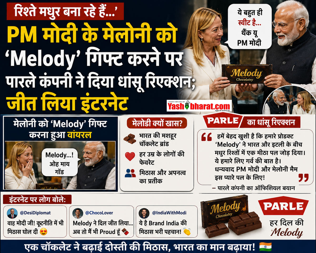 रिश्ते मधुर बना रहे हैं...' PM मोदी के मेलोनी को 'Melody' गिफ्ट करने पर पारले कंपनी ने दिया धांसू रिएक्शन; जीत लिया इंटरनेट
