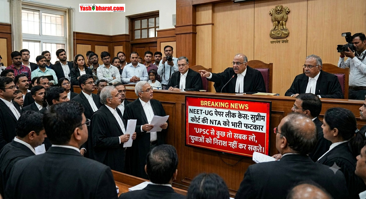 NEET-UG Paper Leak Case: 'UPSC से कुछ तो सबक लो...' NEET पेपर लीक पर सुप्रीम कोर्ट की NTA को भारी फटकार; कहा- युवाओं को निराश नहीं कर सकते 22 NEET-UG Paper Leak Case: 'UPSC से कुछ तो सबक लो...' NEET पेपर लीक पर सुप्रीम कोर्ट की NTA को भारी फटकार; कहा- युवाओं को निराश नहीं कर सकते