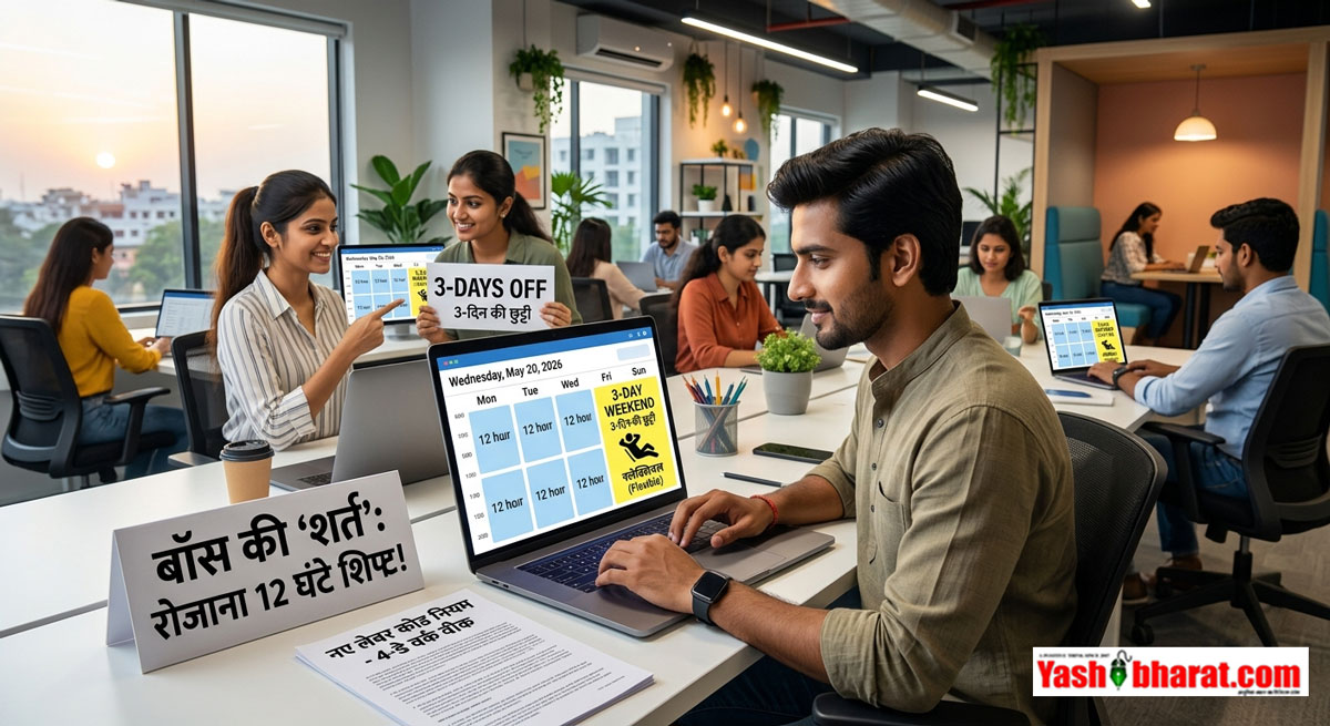 4-Day Work Week: नौकरीपेशा लोगों की मौज- हफ्ते में मिलेगी 3 दिन की छुट्टी, लेकिन बॉस के पास रहेगी यह बड़ी 'शर्त'; जानें नए नियम 42 4-Day Work Week: नौकरीपेशा लोगों की मौज- हफ्ते में मिलेगी 3 दिन की छुट्टी, लेकिन बॉस के पास रहेगी यह बड़ी 'शर्त'; जानें नए नियम