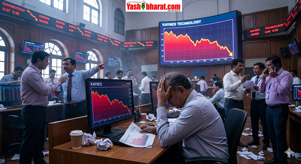 Stock Market Crash: ताश के पत्तों की तरह ढहा Kaynes Tech का शेयर; 5 दिन में ₹1200 की भारी गिरावट, क्या अब खरीदारी का है सही मौका?