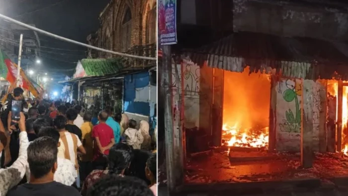 दीदी के किले में अब 'बुलडोजर' की एंट्री: कोलकाता के न्यू मार्केट में TMC कार्यालय जमींदोज, इलाके में भारी तनाव 22 दीदी के किले में अब 'बुलडोजर' की एंट्री: कोलकाता के न्यू मार्केट में TMC कार्यालय जमींदोज, इलाके में भारी तनाव