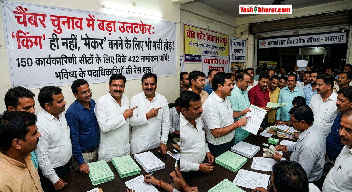 चैंबर चुनाव में इस बार बड़ा उलटफेर: 'किंग' ही नहीं, 'मेकर' बनने के लिए भी मची होड़; 150 कार्यकारिणी सीटों के लिए बिके 422 फॉर्म, जानें अंदर की वजह