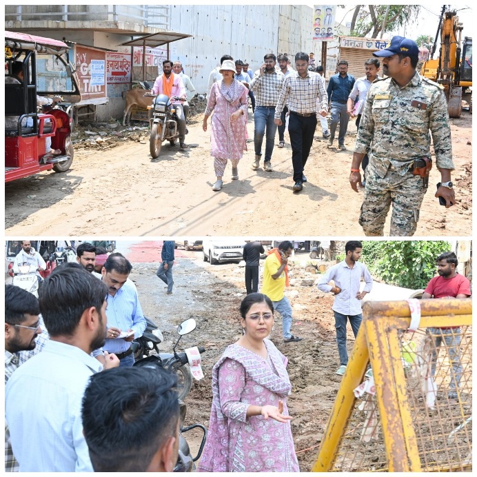 अमृत योजना के तहत प्रगतिरत सीवर लाइन, पाइपलाइन विस्तार एवं निर्माणाधीन पानी की टंकी के कार्यों का निगमायुक्त ने किया स्थल निरीक्षण,अतिरिक्त संसाधन एवं कार्य अवधि बढ़ाकर पांच दिवस में साइट रेस्टोरेशन कार्य पूर्ण करने के निर्देश 22 Picsart 26 06 04 17 50 33 494