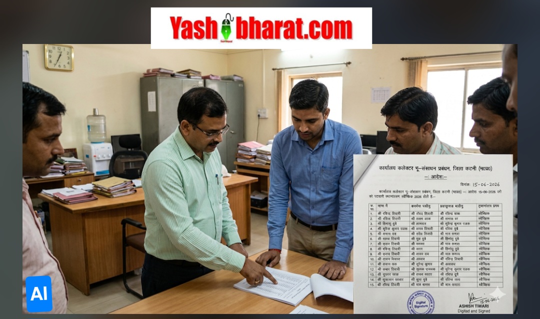 कलेक्टर का बड़ा आदेश: अपनी मर्जी से ट्रांसफर लेने वाले कटनी के 18 पटवारियों की लिस्ट जारी; छुट्टी लेने पर लगी रोक, 2 हफ्ते में संभालना होगा नया मोर्चा 22 Screenshot 20260616 132643 Google
