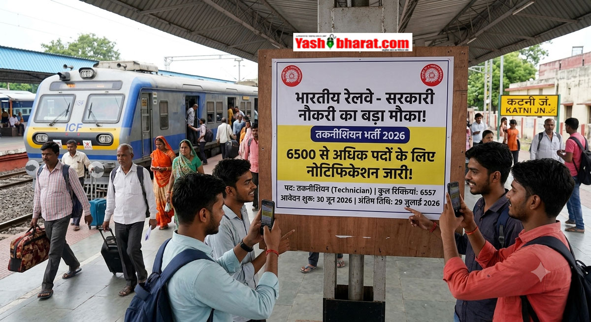 Railway Recruitment 2026: रेलवे में सरकारी नौकरी का बड़ा मौका, तकनीशियन के 6500 से अधिक पदों के लिए नोटिफिकेशन जारी