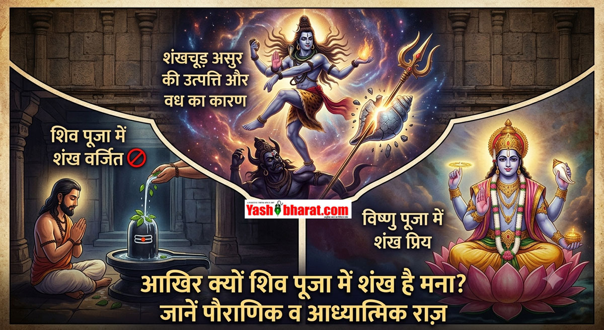 आखिर क्यों भगवान शिव की पूजा में 'शंख' बजाना है सख्त मना? जानें इसके पीछे की खौफनाक असुर कहानी और आध्यात्मिक राज़ 22 आखिर क्यों भगवान शिव की पूजा में 'शंख' बजाना है सख्त मना? जानें इसके पीछे की खौफनाक असुर कहानी और आध्यात्मिक राज़