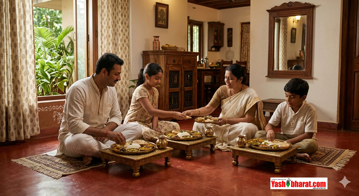 Bhojan Vastu Niyam: डाइनिंग टेबल या जमीन पर बैठकर खाना? जानें वास्तु शास्त्र के अनुसार भोजन करने का सही तरीका और सही दिशा, जिससे घर आएगी सुख-समृद्धि 21 Bhojan Vastu Niyam: डाइनिंग टेबल या जमीन पर बैठकर खाना? जानें वास्तु शास्त्र के अनुसार भोजन करने का सही तरीका और सही दिशा, जिससे घर आएगी सुख-समृद्धि