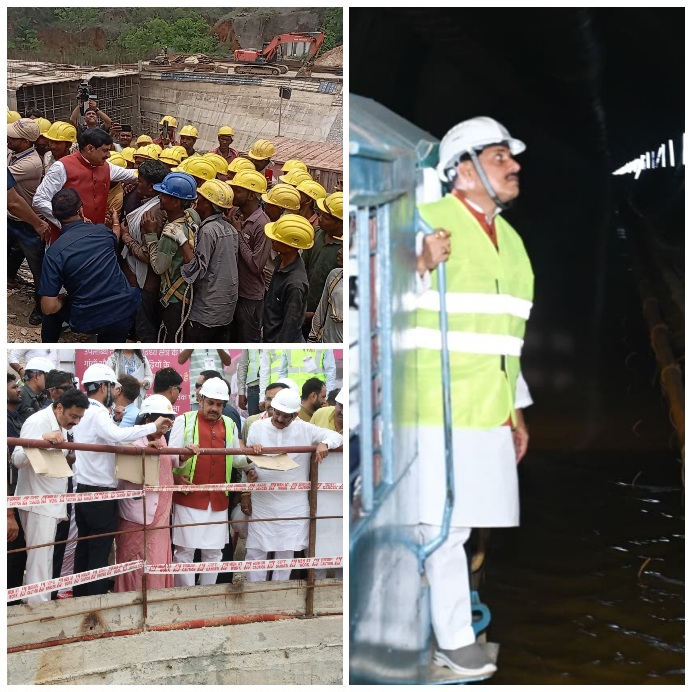देश की सबसे लंबी जल-सुरंग स्लीमनाबाद टनल का मुख्यमंत्री मोहन यादव ने किया निरीक्षण, नर्मदा का जल गुरुत्वाकर्षण से पहुंचेगा विंध्य के खेतों तक 22 कटनी पहुंचे मुख्यमंत्री डॉ. मोहन यादव, सलैया फाटक हेलीपेड पर हुआ आत्मीय स्वागत